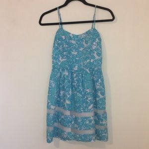 Lilly Pulitzer Blue Floral Dress